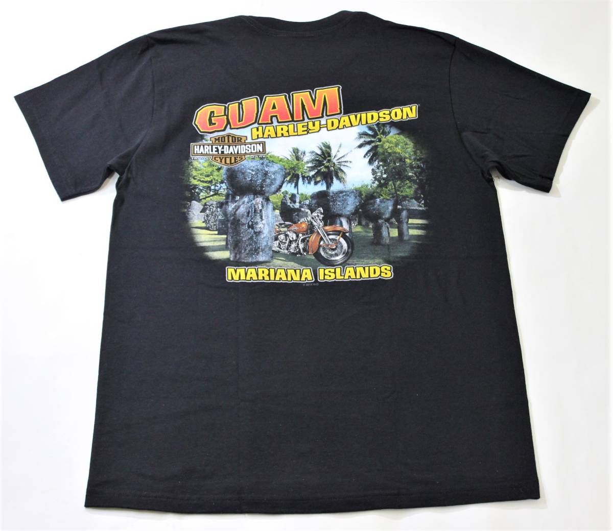 ◆HARLEY-DAVIDSON ハーレーダビッドソン◆GUAM MARIANA ISLANDS 2014 Tシャツ:M_画像4