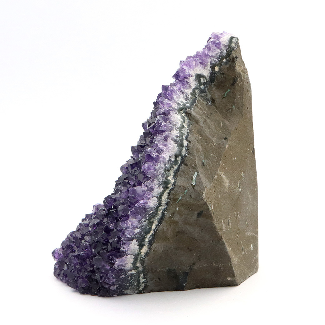 アメジスト クラスター 底切り AAA＋ 紫水晶 置き物 原石 749g ウルグアイ産 天然石 1点物 2月 誕生石 