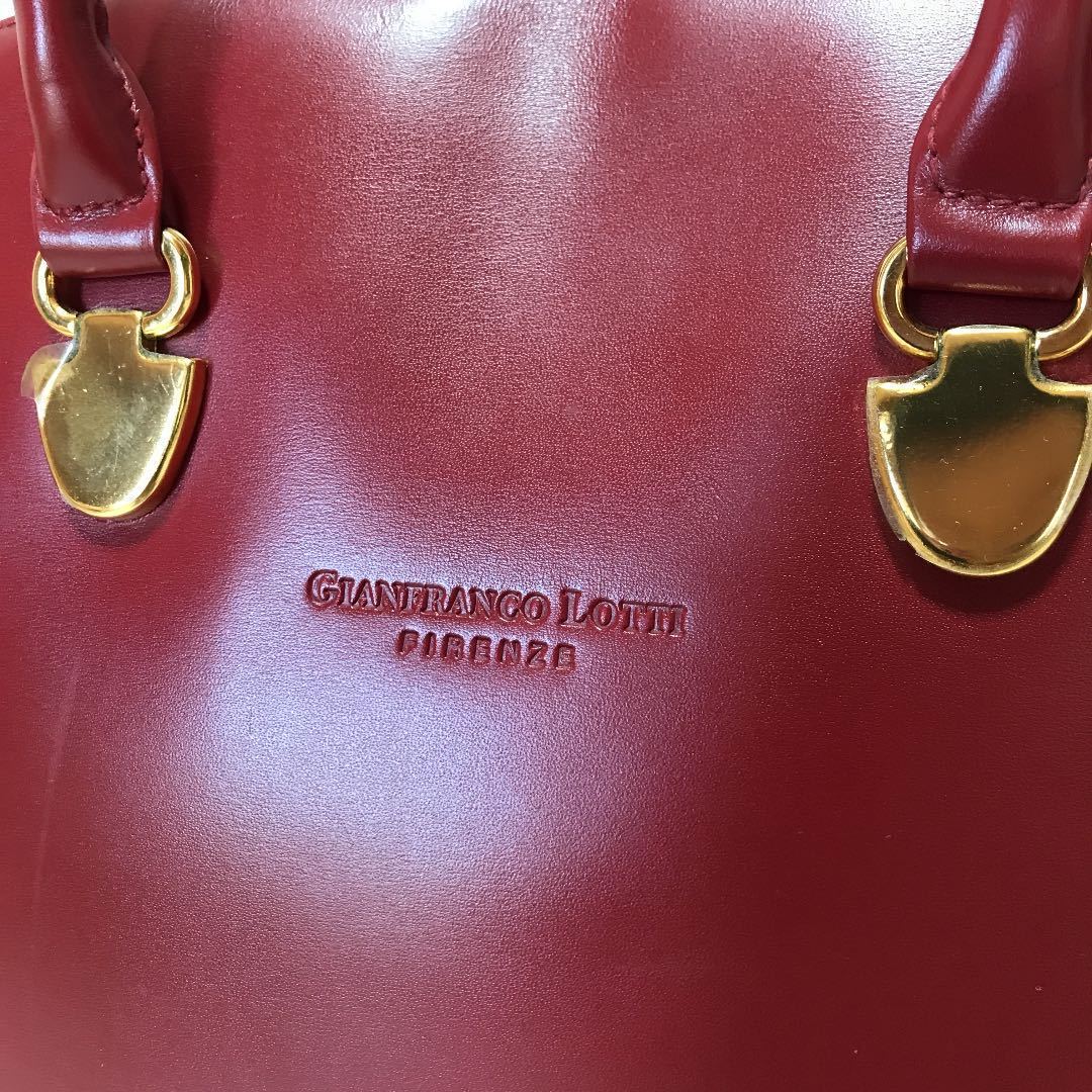 1スタート 中古美品 ジャンフランコロッティ gianfranco lotti レザー