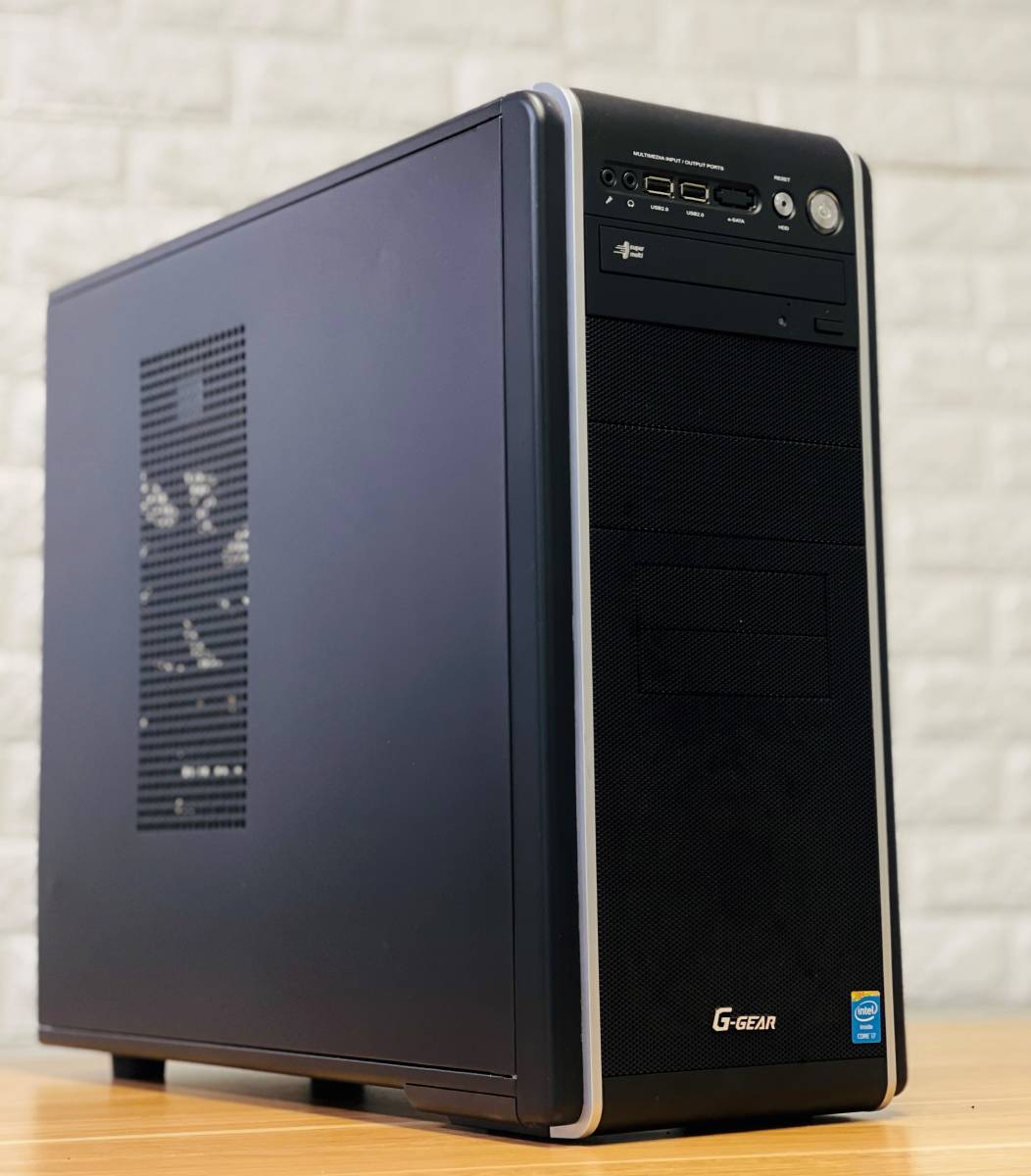 G-GEAR ゲーミングPC i7 4770/8GB/GTX650Ti/SSD 256GB/HDD 1TB/DVD