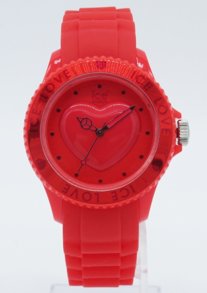 アイスウォッチ レディース腕時計 Ice Watch Ice-Love collection レッド 43mm LO.RD.U.S.10 訳あり特価品 送料無料_画像1