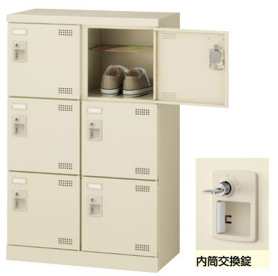 新しい 6人用 シューズボックス 家具 オフィス 新品 完成品 内筒交換