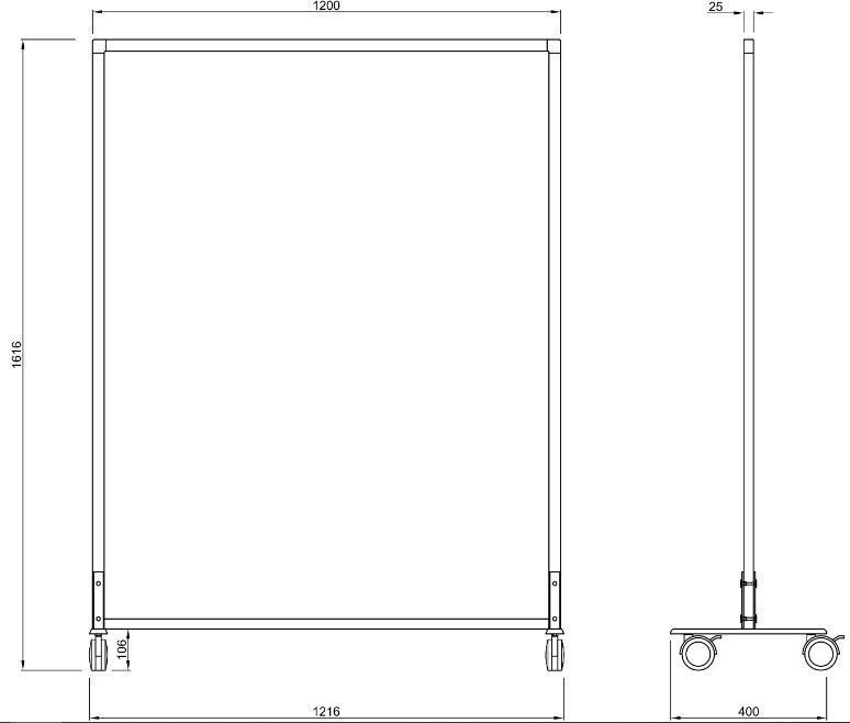 法人様限定 補助金制度有 自立パーティション W1216xD400xH1616 パーティション キャスター仕様 ナチュラル 低圧メラ仕様 新品_画像4