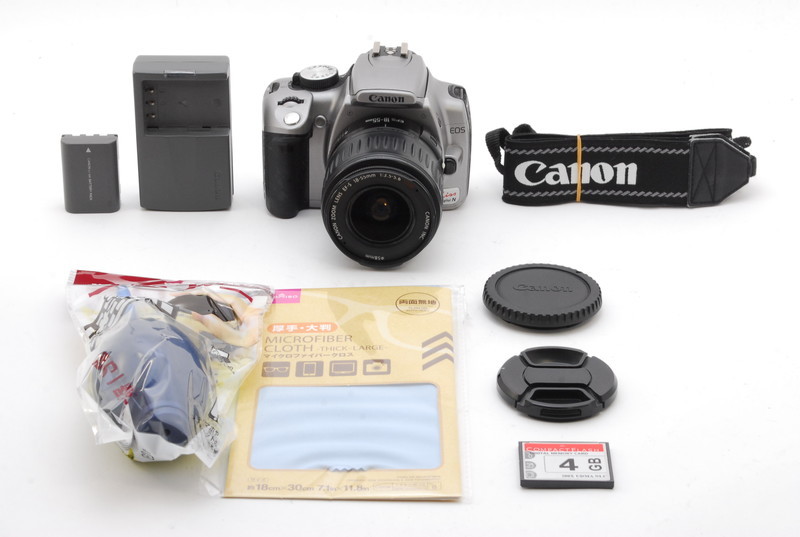 中古 デジタル一眼レフカメラ Canon 送料無料 シルバー Kiss EOS 22-0188 キヤノン レンズキット Digital N