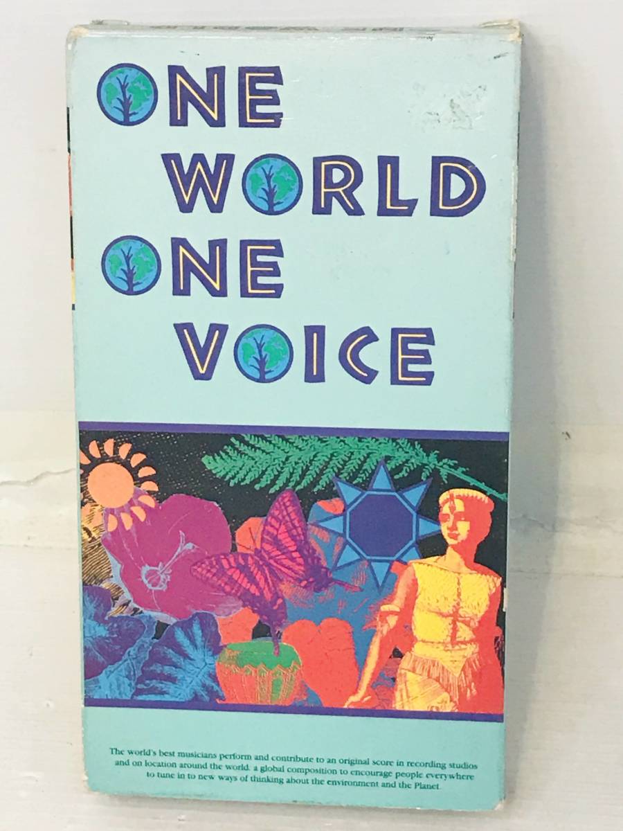 [ rare VHS]Various(Afrika Bambaataa,Sting,Gabriel,etc)|One World One Voice paper box package 