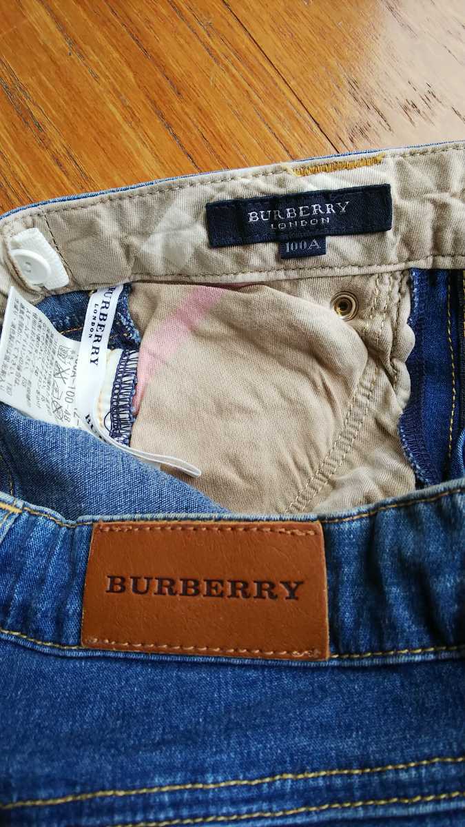 バーバリー 裾スナップボタン ブルーデニムパンツ 100 BURBERRY LONDON_画像6