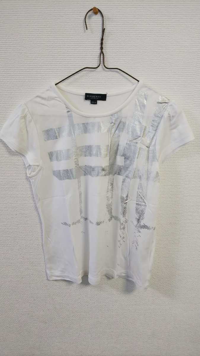 バーバリー 柄つき白Tシャツ130 BURBERRY LONDON_画像1