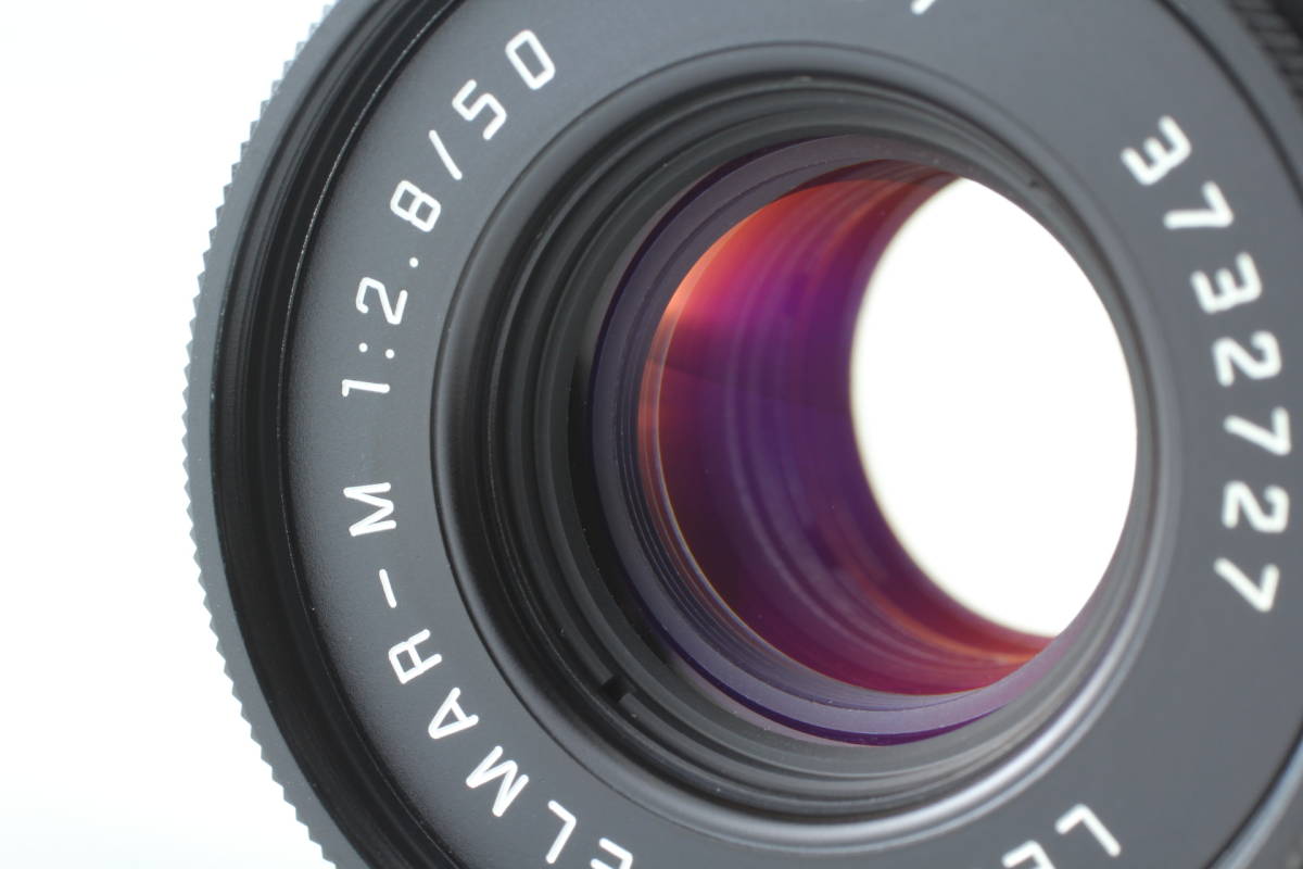 [ box attaching ] LEICA ELMAR-M 50mm f/2.8 E39lai frog ma-M black M mount lens range finder 