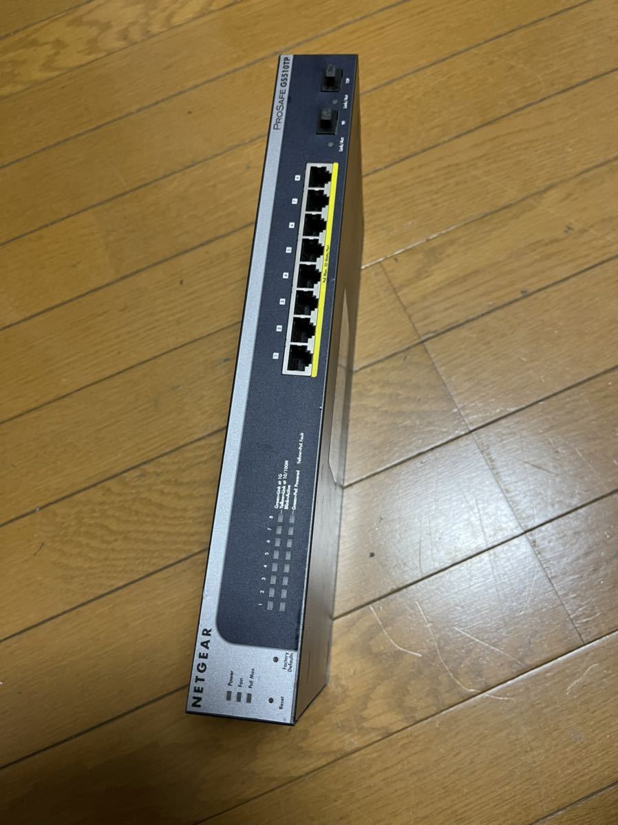 NETGEAR GS510TP　 8ポートハブ　通電確認のみ 現状品　写真の通り_画像4