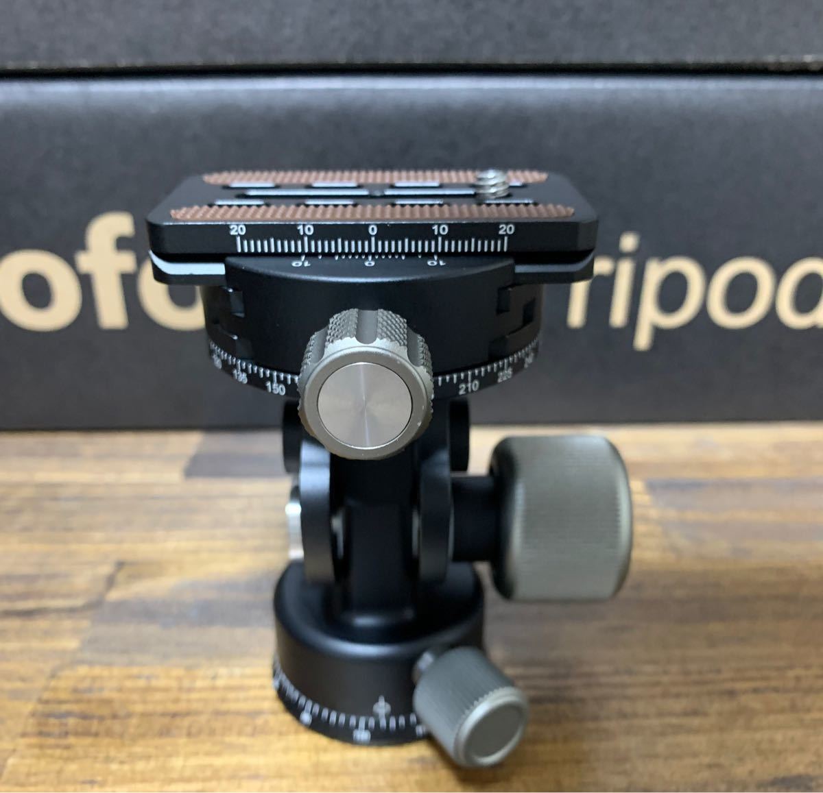 Leofoto 2way雲台 VH-20+QP-70 一脚用プレートアルカスイス