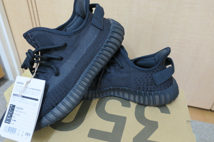 国内正規品！adidas YEEZY BOOST 350 V2 onyx 26.5cm US8.5 新品 アディダス イージー ブースト オニキス HQ4540 T P YE slide foam 500 黒_画像2