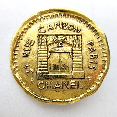 シャネル CHANEL ヴィンテージ 31RUE CAMBON カンボン コイン ブローチ