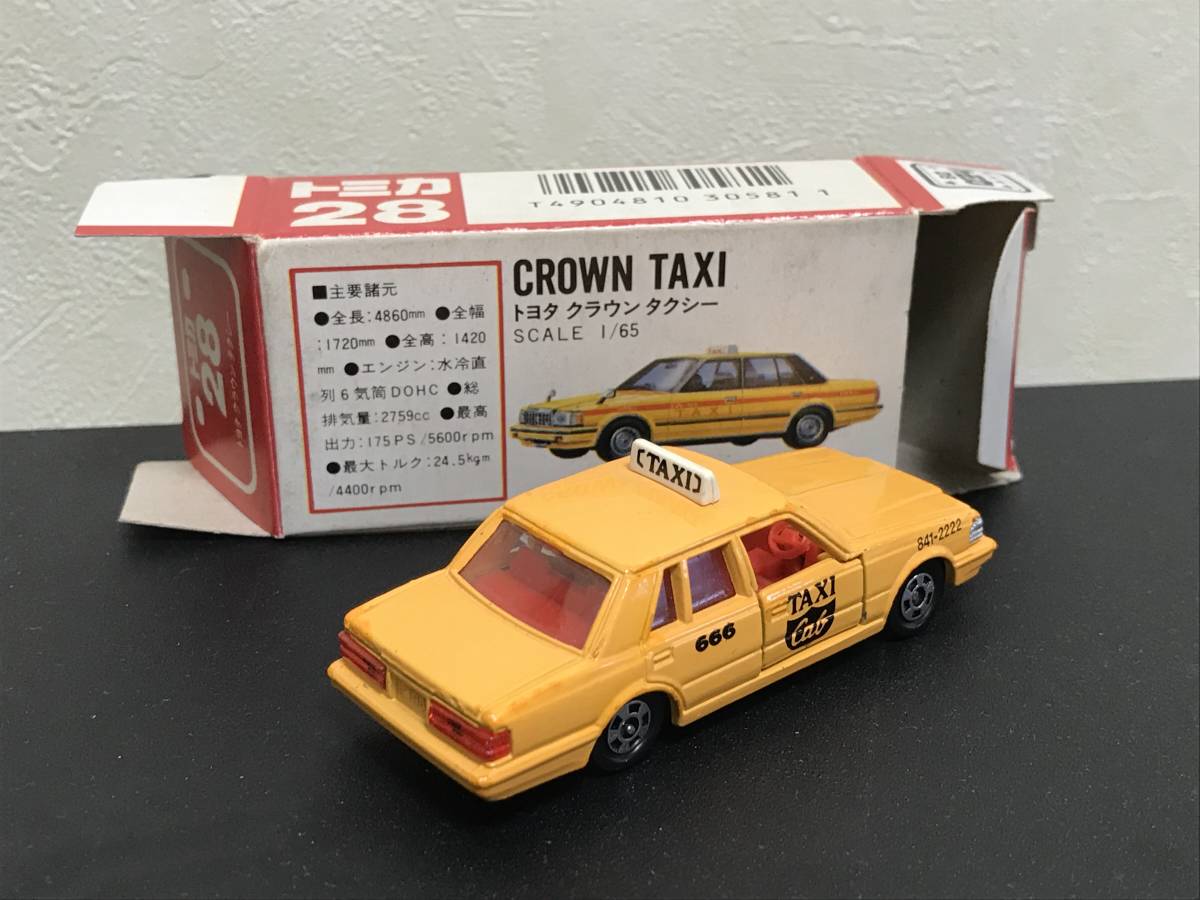 トミカ 一般輸出 28-5-3 トヨタ クラウン タクシー Pocket Cars 日本製