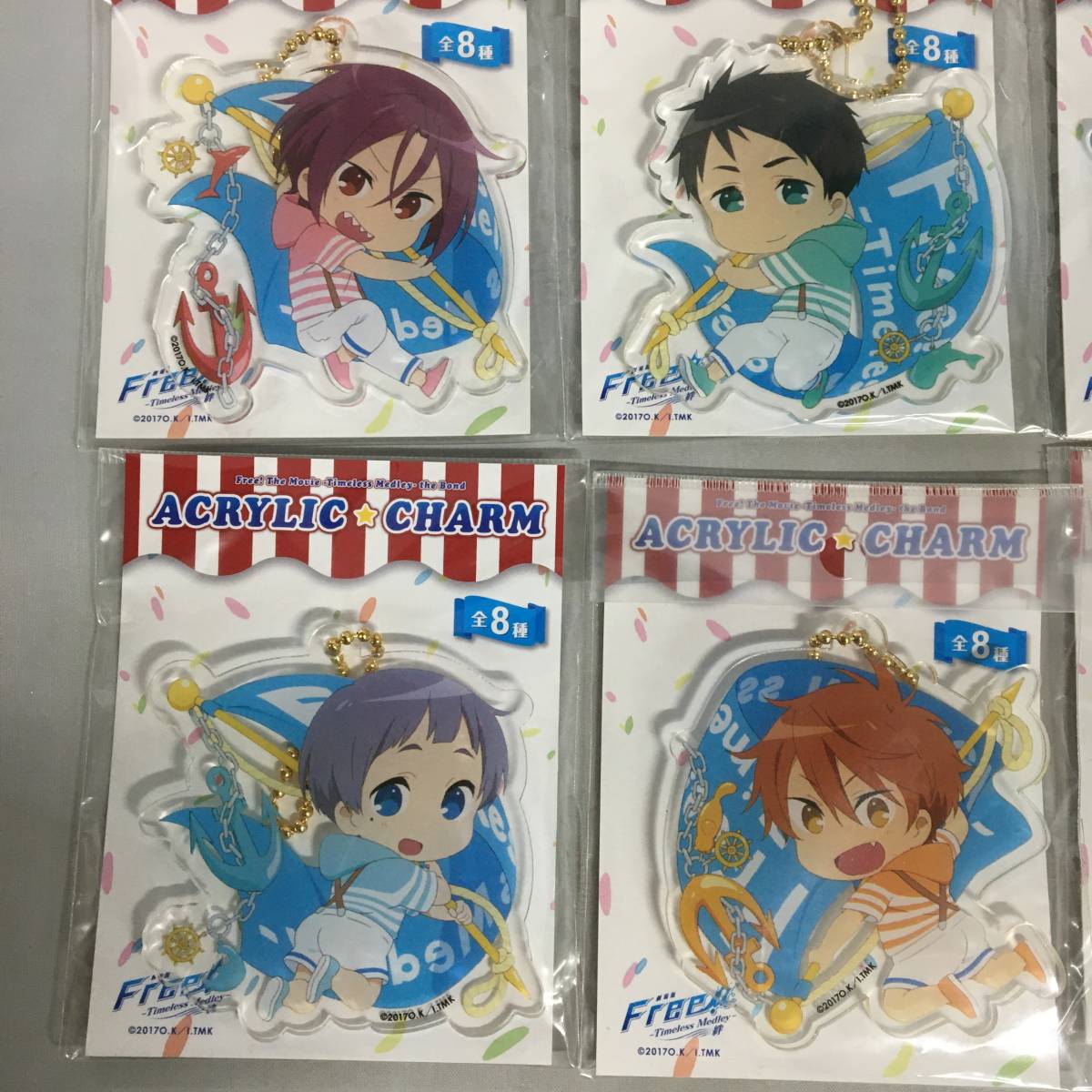 ○未開封 Free! Timeless Medley 絆 アクリルチャーム 全8種セット