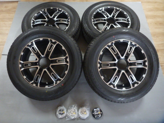 25109★送料無料★PIAA ROCK SPEED【6J×16 ＋35 139.7/6H】＆タイヤ【215/65R16】★新品4本★ハイエース200系に★_画像1