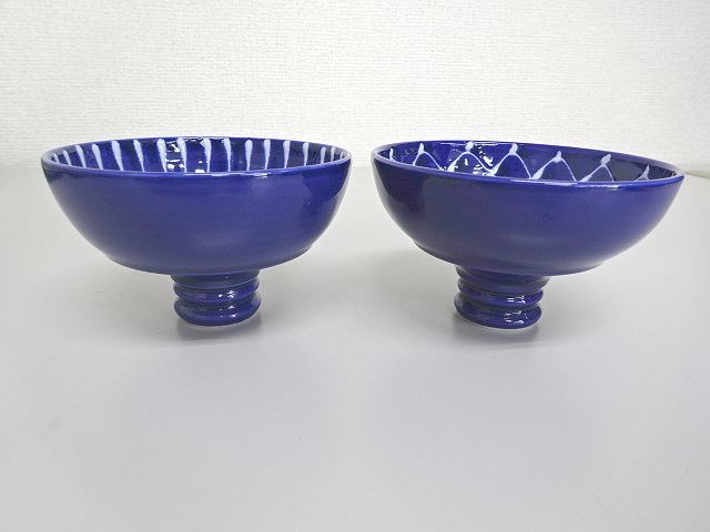mote Leroux m exhibition goods * wave . see . scissors .. sake bottle * sake cup flat ... lapis lazuli net .* rain shide .2 piece set 