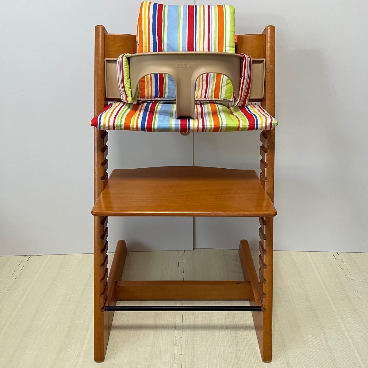 【美品】ストッケ トリップトラップ ベビーチェア 廃盤人気カラー チェリー STOKKE TRIPP TRAPP ハイチェア