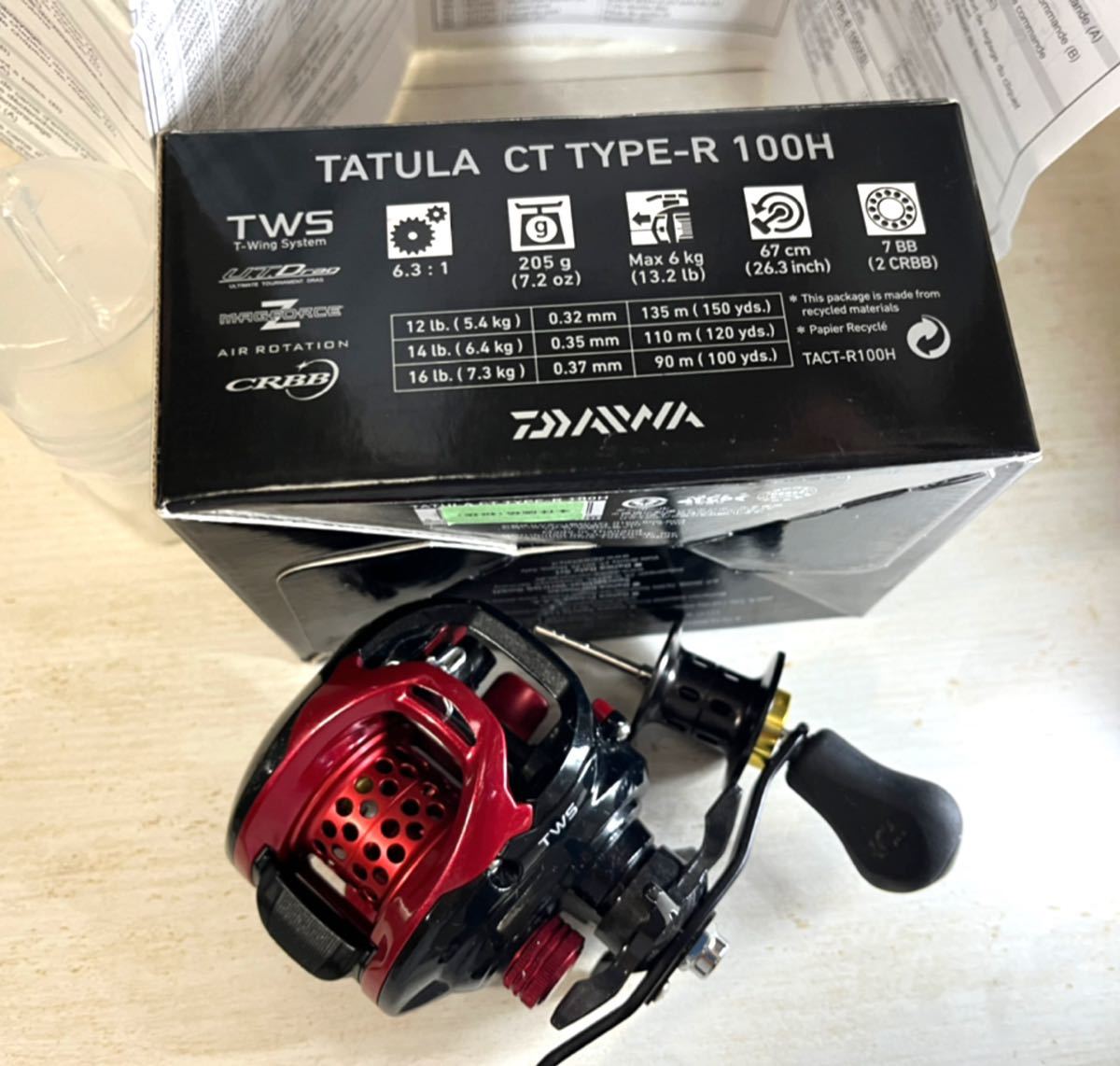 Daiwa Tatula CT Type-R 100H ダイワ タトゥーラ ベイトリール