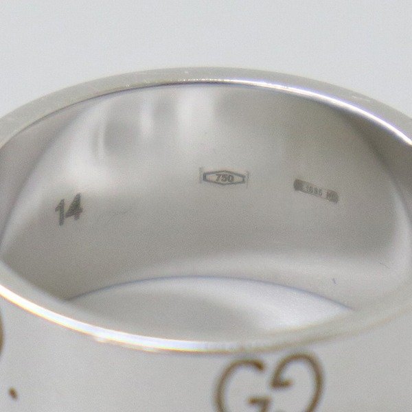 B199a [高級] GUCCI グッチ アイコンリング シルバー 指輪 アクセサリー | ジュエリー リング G_画像4