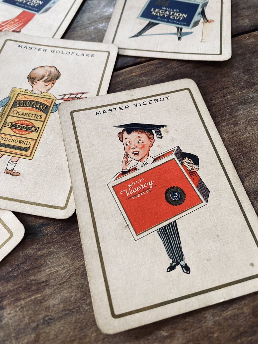 イギリス アンティーク ビンテージ 1930年代 タバコ 広告 パイプ トランプ 古書 風刺画 カード イラスト フランス 英国 骨董 印刷物 売買されたオークション情報 Yahooの商品情報をアーカイブ公開 オークファン Aucfan Com