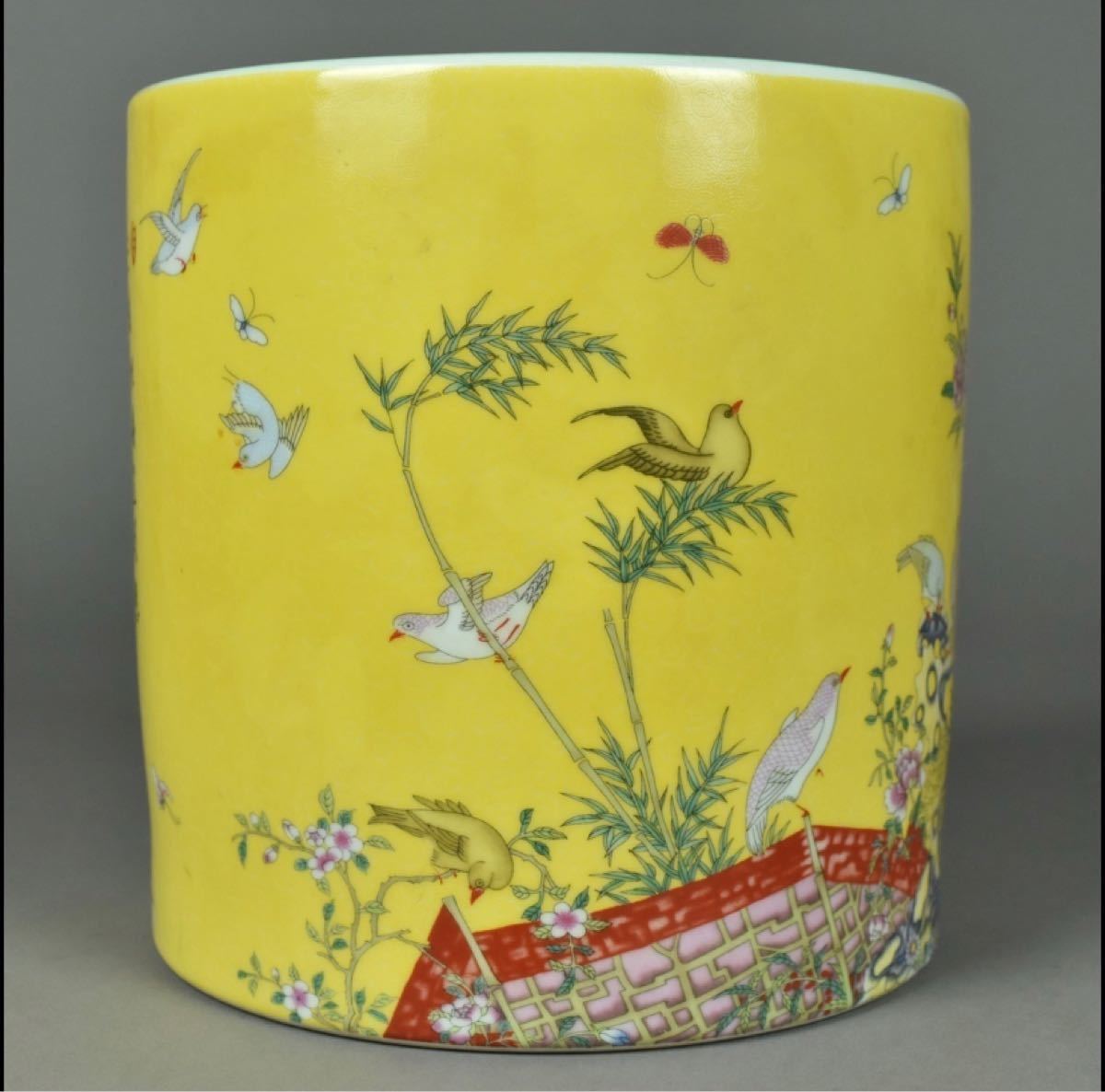 SALE／60%OFF】 中国陶器 花鳥画図 骨董 中国古玩 古美術品 m2586