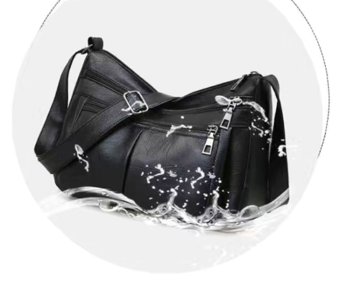 ショルダーバッグ　黒　レディースバッグ　軽量　革製　pu 防水　防汚　ミニバッグ　お出かけラクラク　新品鞄バッグ　女性用バッグ