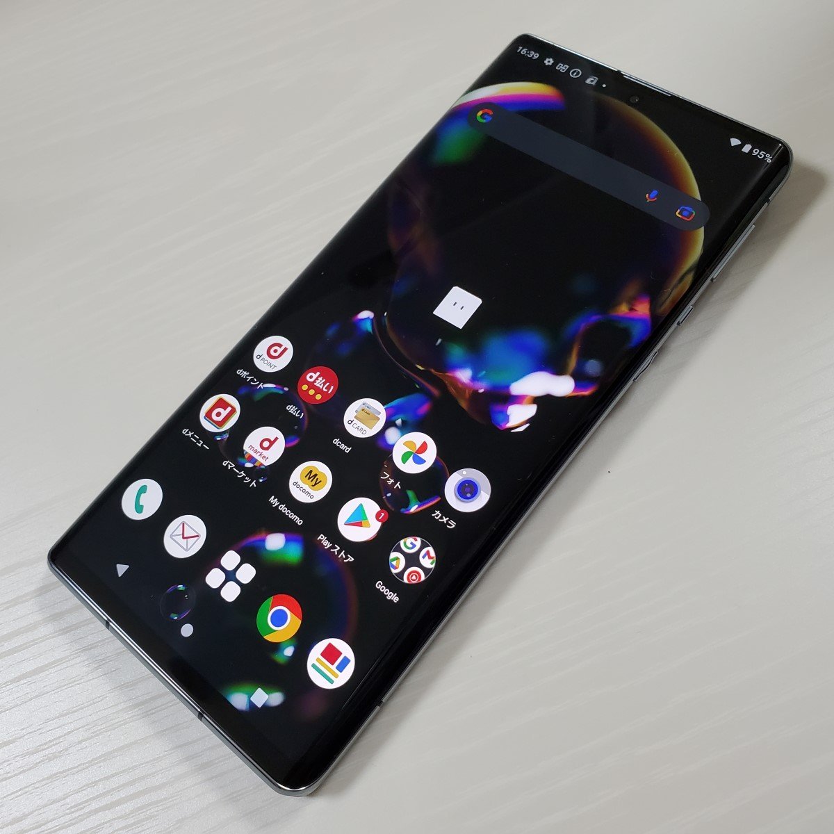 ☆【21254WM】 美品 docomo SH-51B AQUOS R6 ブラック SIMロック解除済