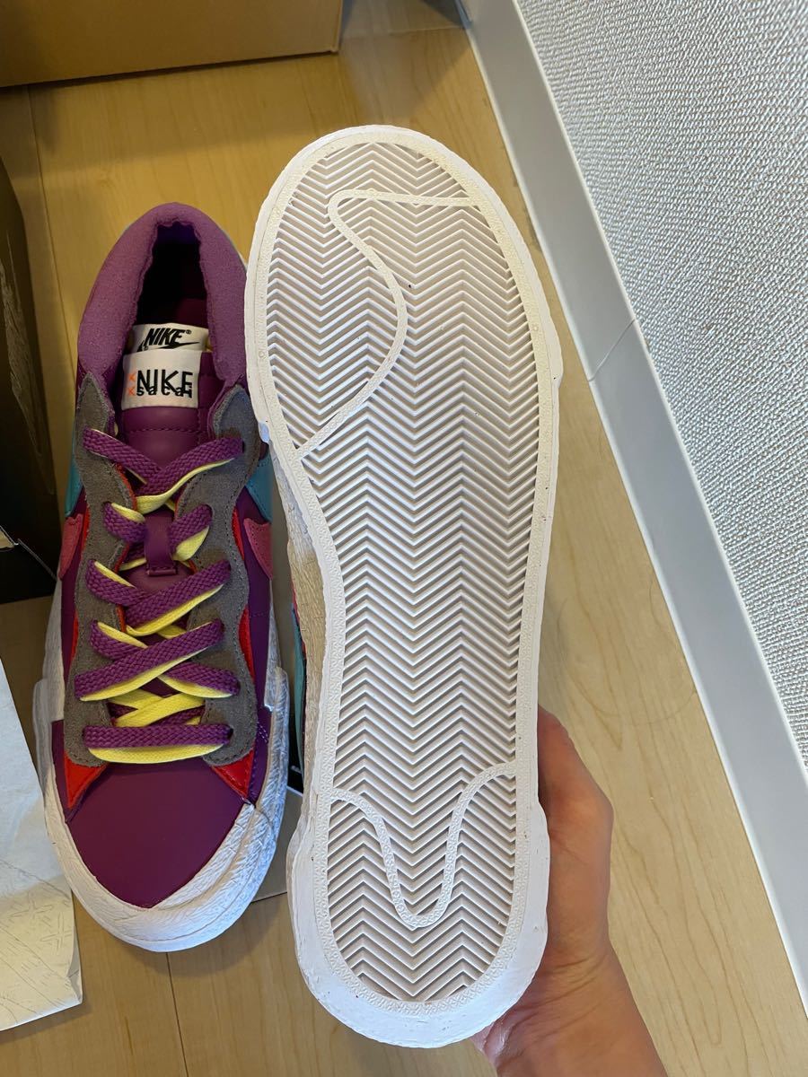 KAWS sacai Nike Blazer Low PurpleDusk 27CM ナイキ カウズ サカイ