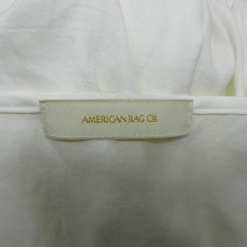 アメリカンラグシー AMERICAN RAG CIE ブラウス カットソー レース バルーンスリーブ トップス 長袖 ギャザー ロングテール ホワイト F_画像9