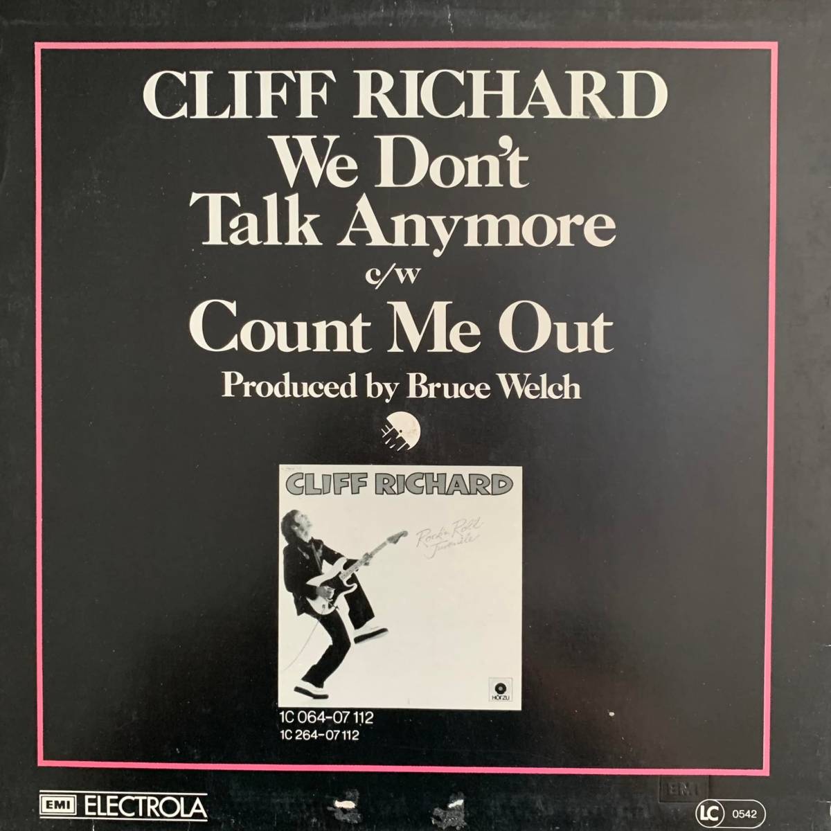 ◆ Cliff Richard - We Don't Talk Anymore (Long Version) ◆12inch ドイツ盤 DISCOヒット!!_画像4