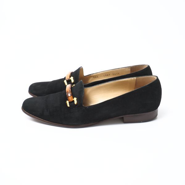 MD7658▽イタリア製*GUCCI グッチ*101 1387*バンブー ビットローファー