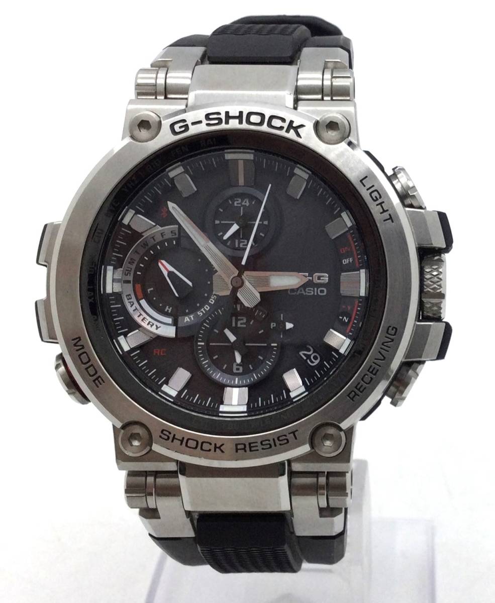 動作品 【 CASIO G-SHOCK 腕時計 MTG-B1000 】カシオ ジーショック メンズ 腕時計 電波ソーラー シルバー ブラック RF_画像2