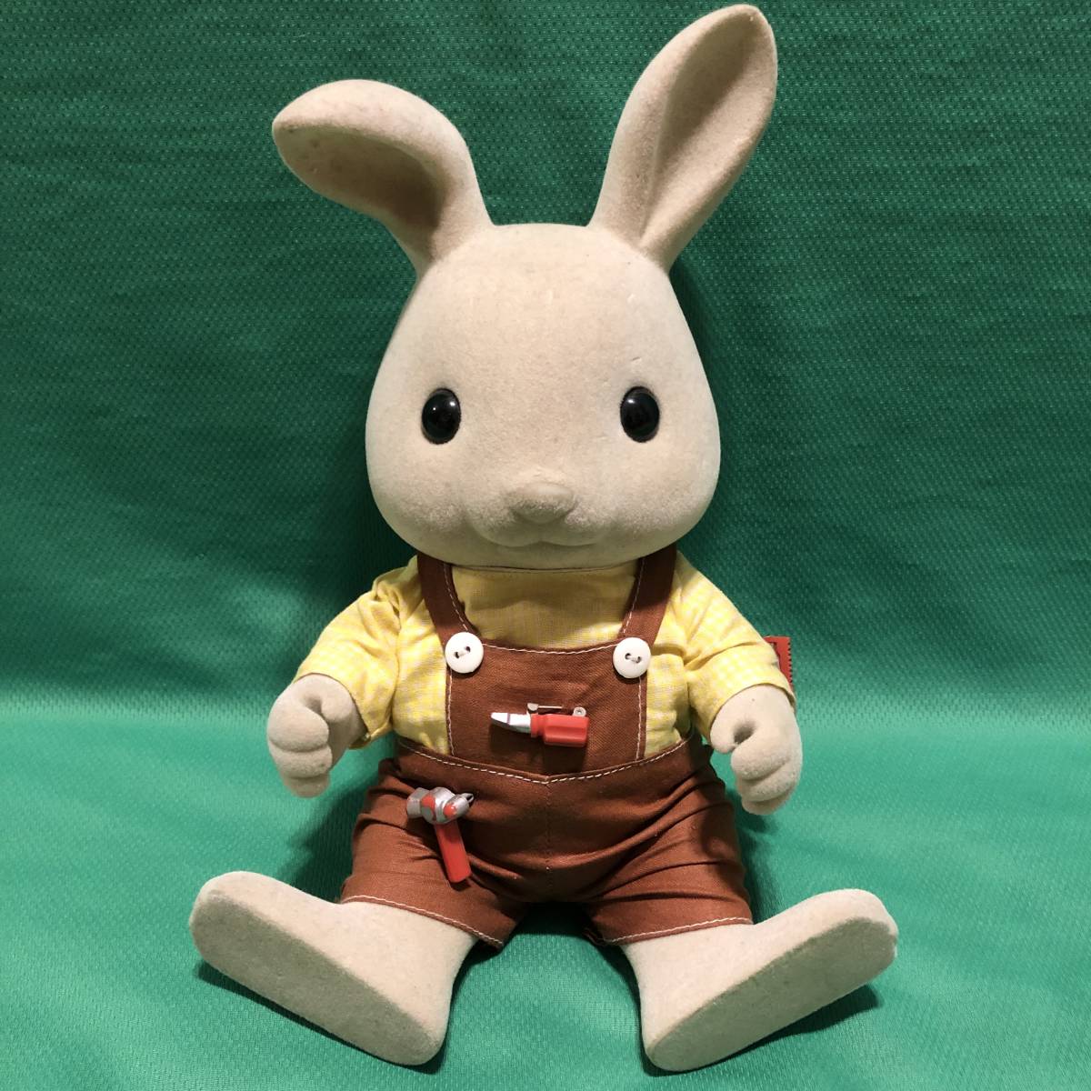レトロ 昭和 希少 シルバニアファミリー グレーウサギのお父さん レトロ 昭和 希少 シルバニアファミリー グレーウサギのお父さん