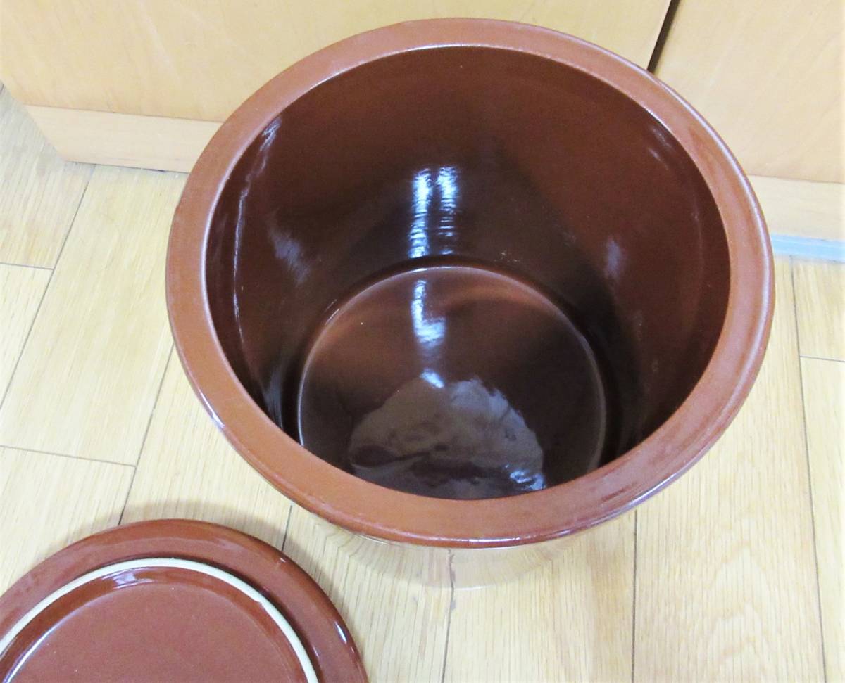 SALE/67%OFF】 漬物器 蓋付切立かめ 瓶 保存容器 梅干し 味噌 壺 フタ SALE/67%OFF】 漬物器 蓋付切立かめ 瓶 保存容器 梅干し 味噌 壺 フタ