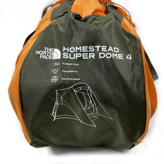 1円～!売切!【正規新品】THE NORTH FACE◆HOMESTEAD SUPER DOME 4 TENT テント US限定 アウトドア キャンプ(4人用)オレンジ 緑 190308-175_画像4