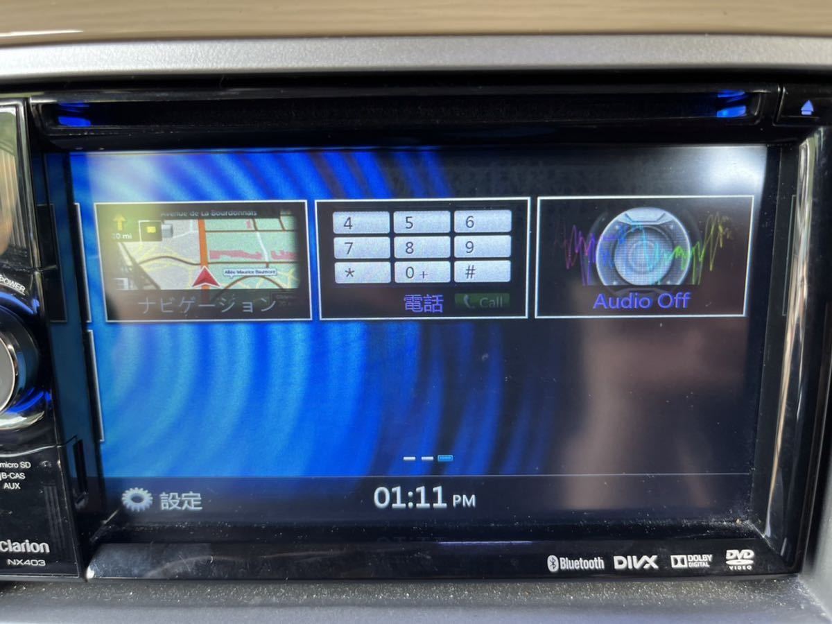 クラリオン NX403 カーナビ メモリーナビ Bluetooth QD ID : B013812