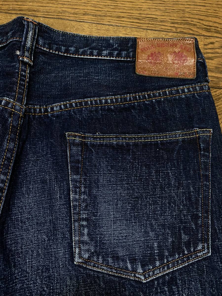 *FULLCOUNT&CO Fullcount Lot 1109 cell bichi button fly Denim pants made in Japan dark blue large size 36 BJBB.F