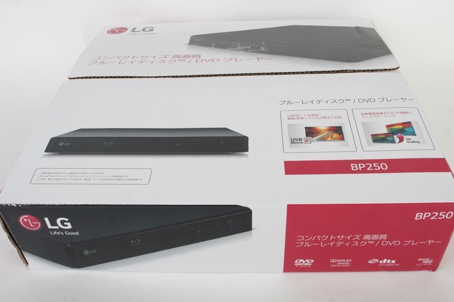 LG ブルーレイディスク DVDプレーヤー BP250 2022年製 SIMPLINK 高画質 高音質 HDMI USB接続 【1円】 2206-128_画像6