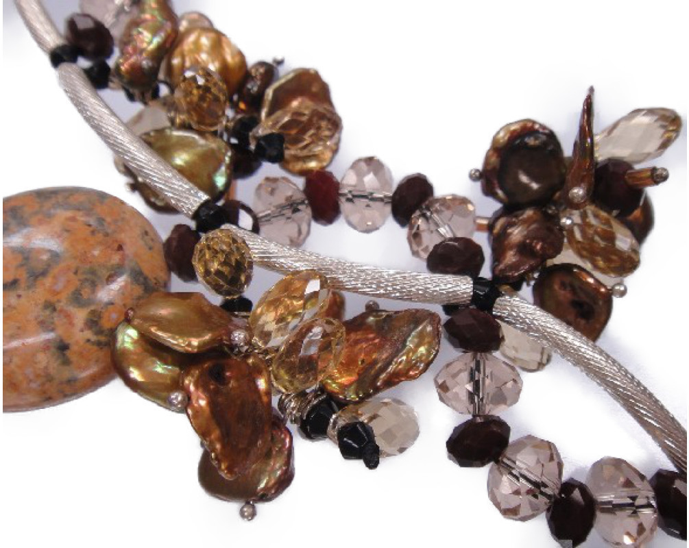 K2175 実物とても綺麗 個性的　天然真珠 ネックレス