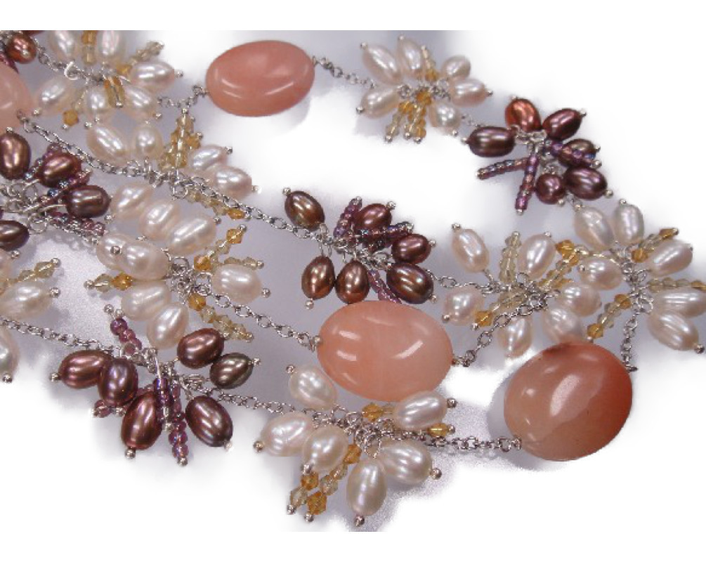 K2171 実物とても綺麗 個性的　天然真珠 ネックレス