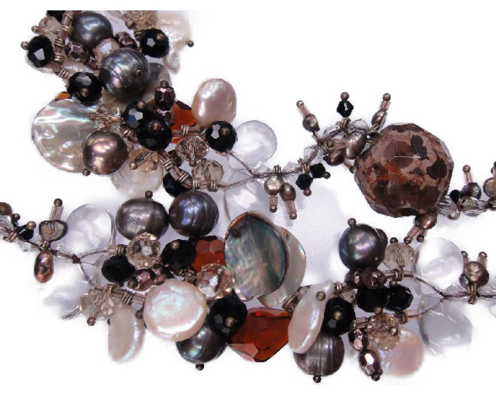 新品即決 K2306 ネックレス 個性的　天然真珠 実物とても綺麗 淡水真珠