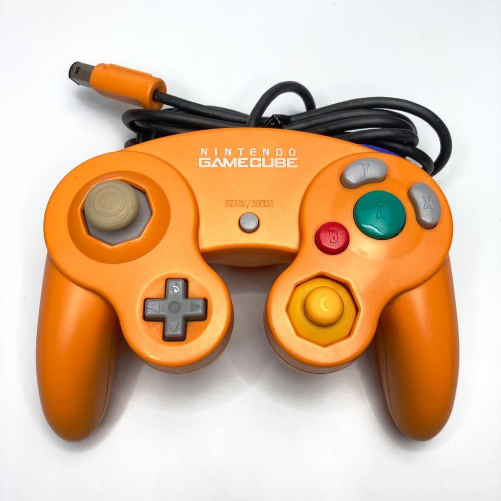 ★動作確認済み★ ニンテンドーゲームキューブ オレンジ 本体 一式 コントローラー 後期型 メモリーカード251 任天堂 ゲームキューブ GC