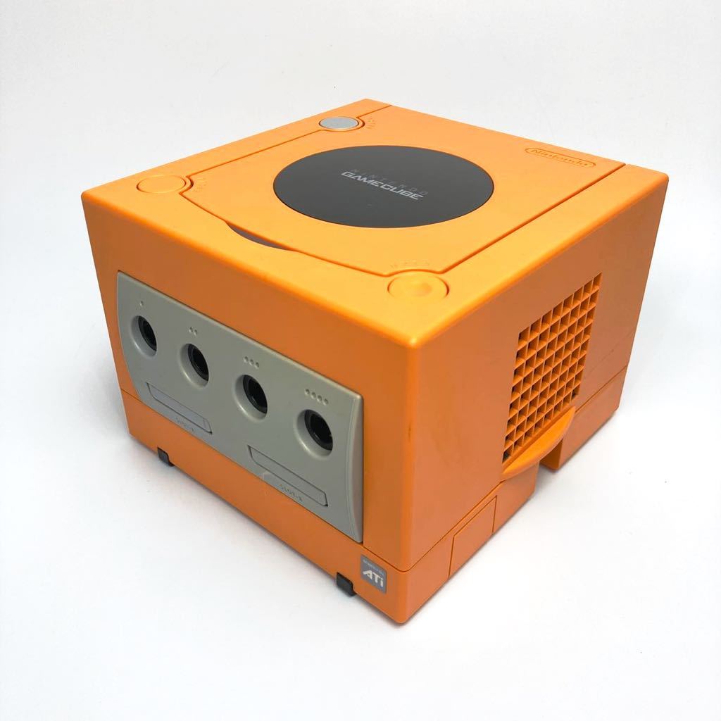 ★動作確認済み★ ニンテンドーゲームキューブ オレンジ 本体 一式 コントローラー 後期型 メモリーカード251 任天堂 ゲームキューブ GC