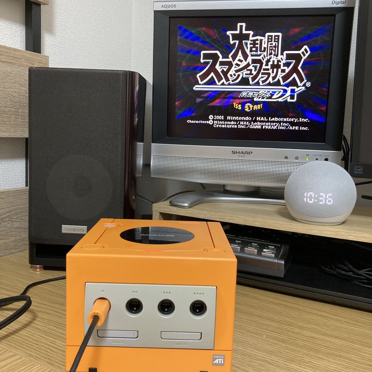 ★動作確認済み★ ニンテンドーゲームキューブ オレンジ 本体 一式 コントローラー 後期型 メモリーカード251 任天堂 ゲームキューブ GC
