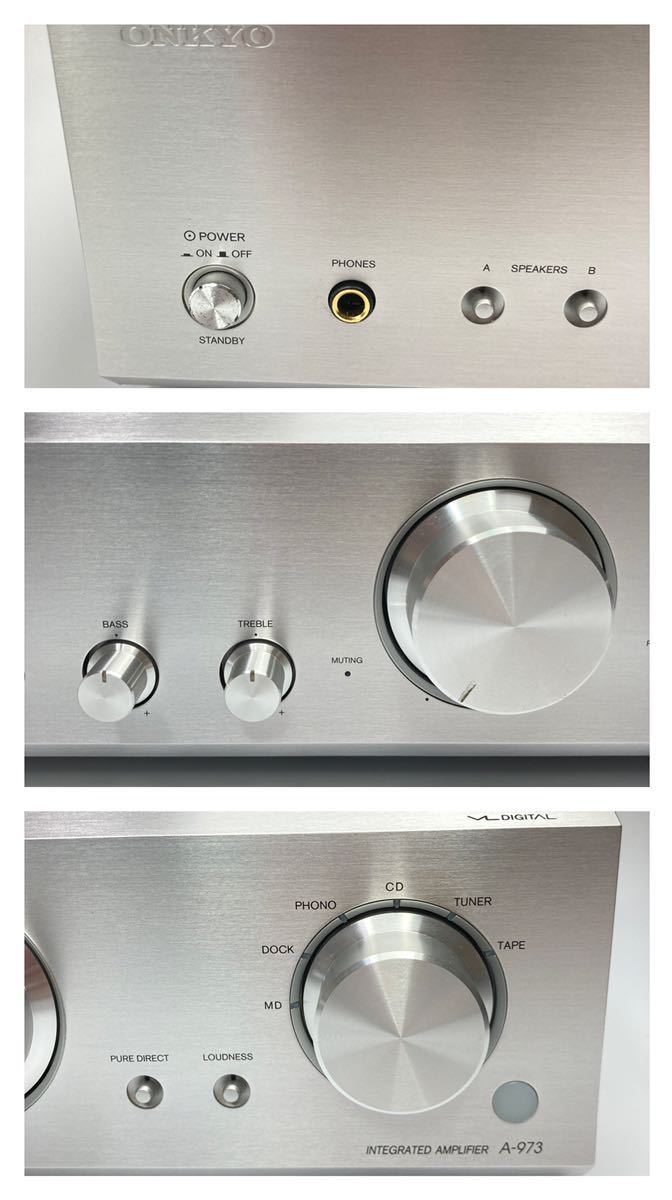 動作確認済み ONKYO A-973プリメインアンプ リモコン付属 動作確認済み ONKYO A-973プリメインアンプ リモコン付属