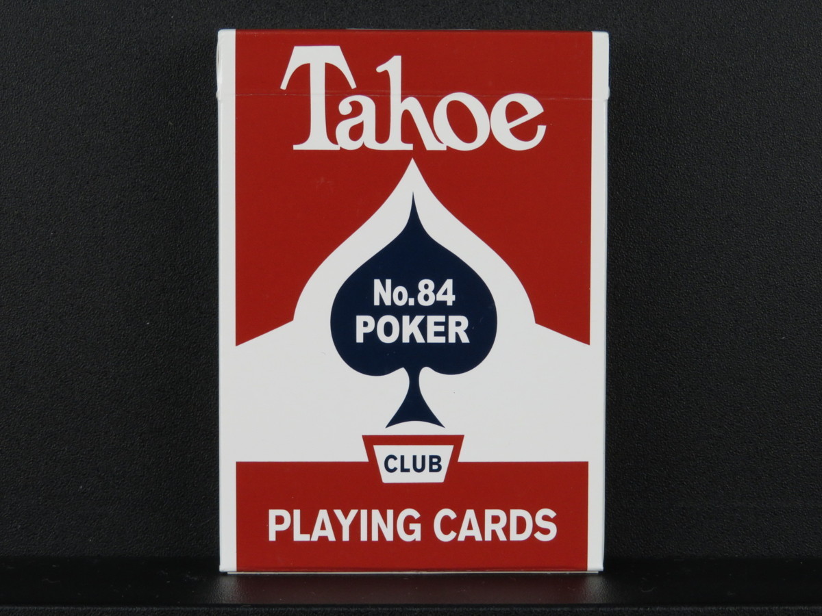 ca375【未開封品】Tahoe/タホー(赤)◆No.84 POKER CARTOUCHE CLUB BACK/カルトゥーシュ・クラブ・バック/KY製/レアデック/トランプの画像1