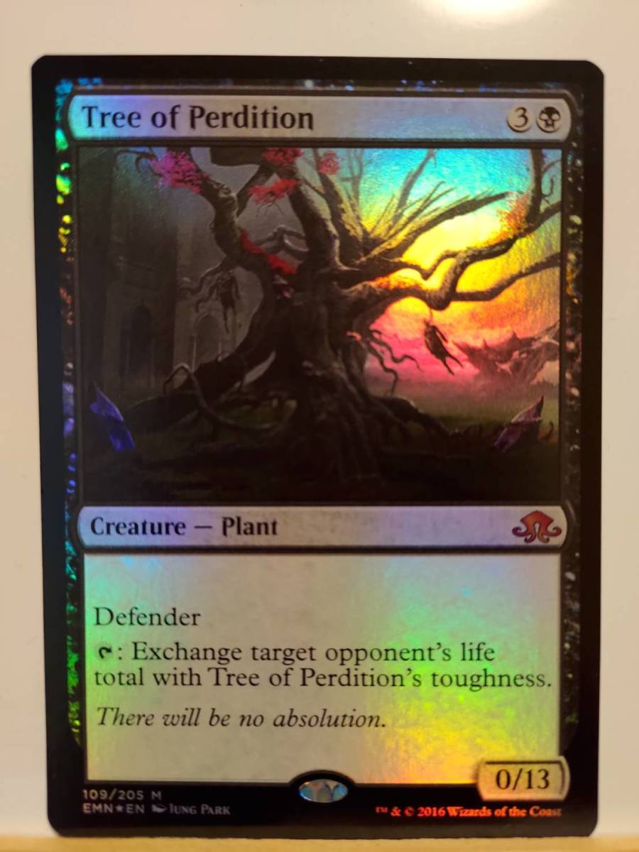 ◆MTG　地獄の樹/Tree of Perdition　EMN【FOIL】英語1枚_画像1
