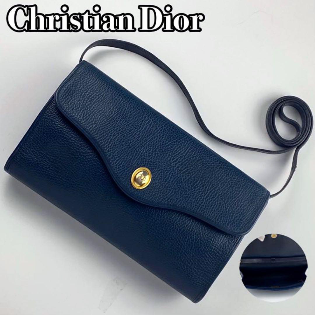 極美品□Christian Dior ディオール ショルダーバッグ 2way オーバル