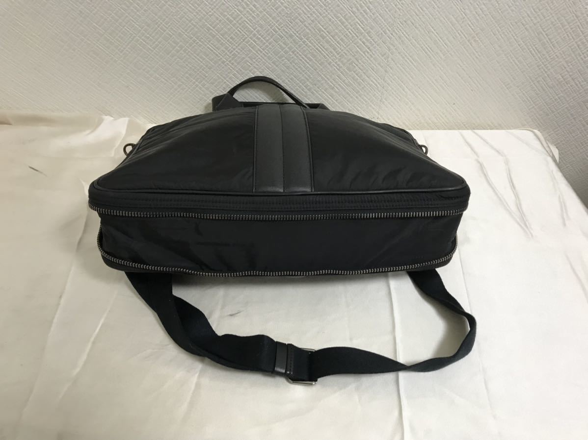 本物トッズTODS本革レザーナイロン2wayハンドショルダーバッグビジネス