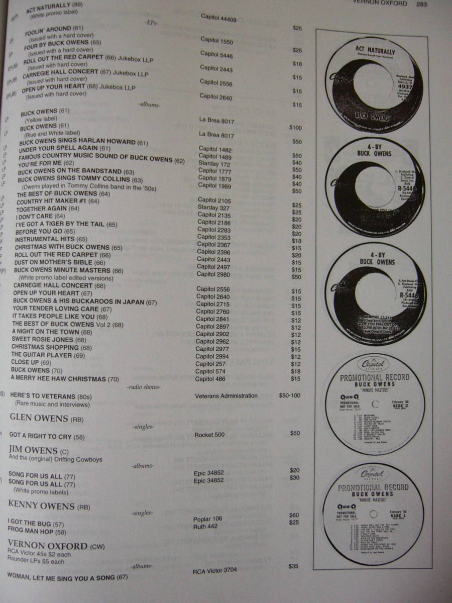 【本】Goldmine Country Western RECORD & CD PRICE GUIDE　ゴールドマイン・カントリー・プライス・ガイド_画像3